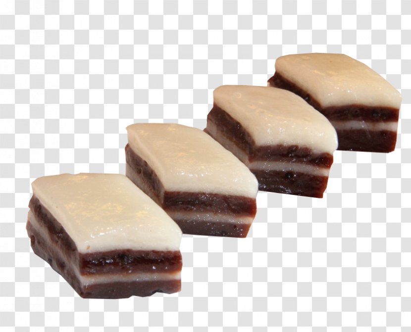Water Chestnut Cake Taro Dominostein Chocolate - Food - Two-color Horseshoe Cakes Transparent PNG