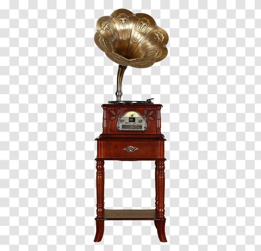 Horn Phonograph Record Gramophone - Antique Player Transparent PNG