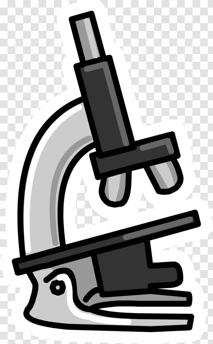 Optical Microscope Clip Art - Black And White Transparent PNG