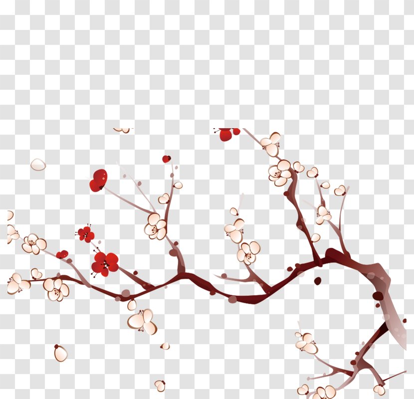 Plum Blossom Graphic Design Lantern - Branch - Flower Transparent PNG
