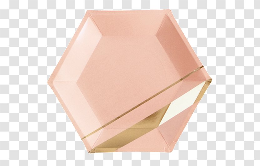 Plate Hexagon Paper Gold Tableware - Color - Title Bar Material Transparent PNG