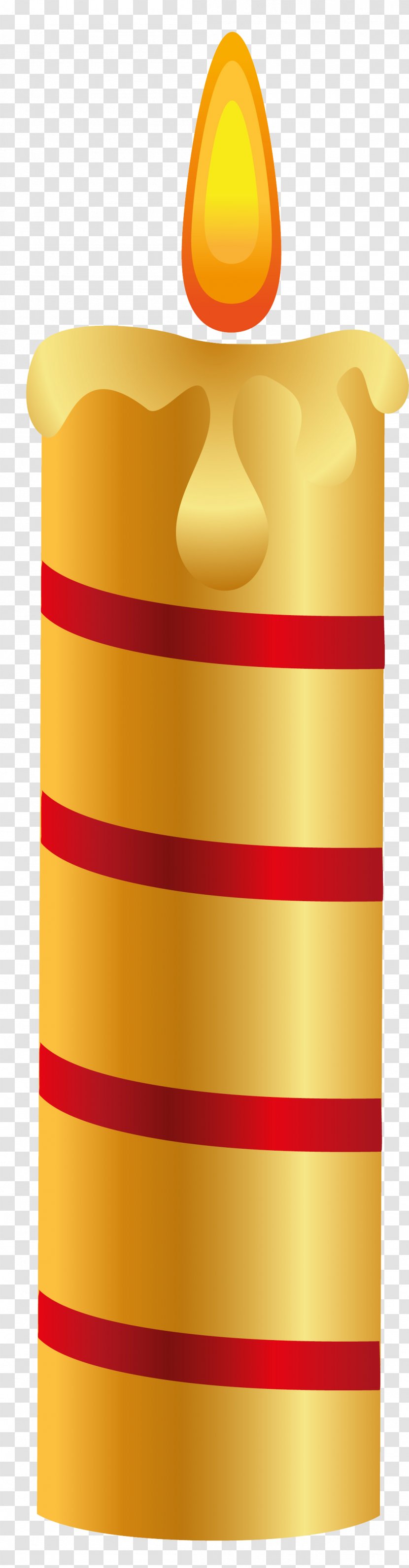 Candle Design Yellow Flame Image Transparent PNG