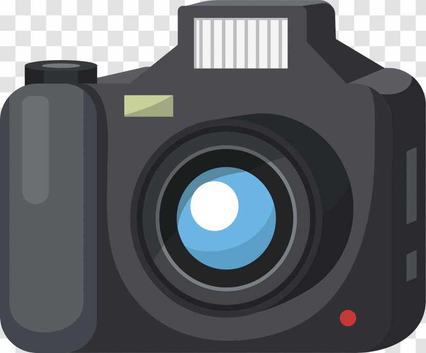 Digital SLR Camera Lens Single-lens Reflex - Single - Vector Transparent PNG