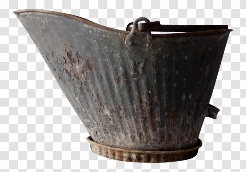 Bucket Metal Coal Scuttle 810289 Antique Eimer Asche - Vintage Transparent PNG