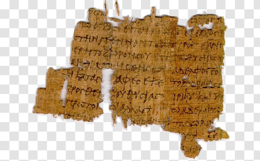 Nag Hammadi Sermon On The Mount New Testament Gospel Of Matthew Papyrus - Handwritten Transparent PNG