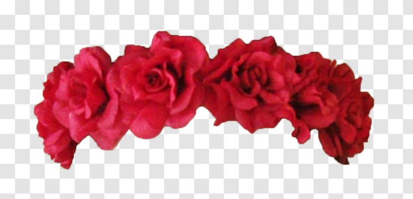 Garden Roses Red Wreath Flower Crown - Garland Transparent PNG