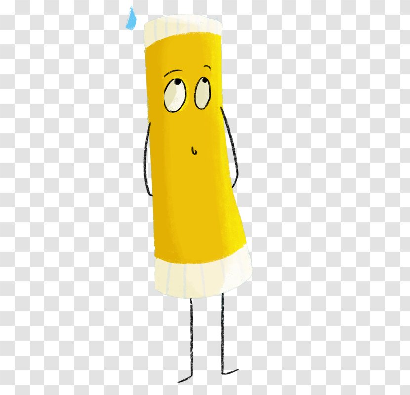 Yellow Cartoon - Optimism - Glue Stick Transparent PNG