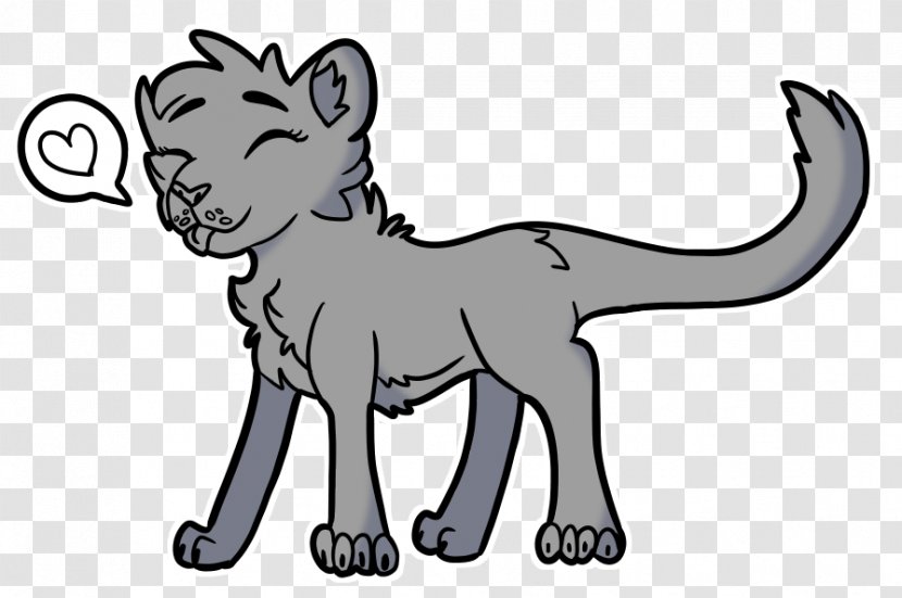 Whiskers Cat Dog Paw Mammal - Line Art Transparent PNG