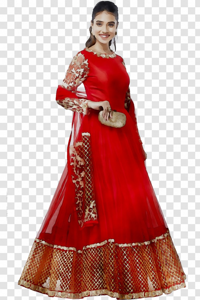Gown Dress Velvet Costume Design Maroon - Red Transparent PNG