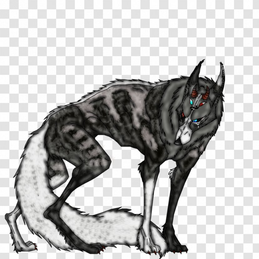 Demon Cat Drawing Fox - Kitsune - Myth Transparent PNG