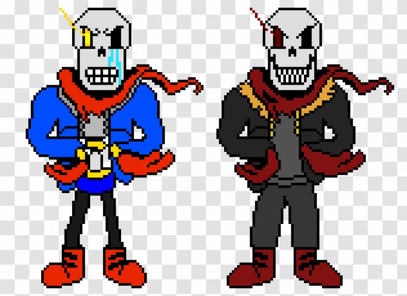 Undertale Sprite Papyrus Simulation - Pixel Art Transparent PNG