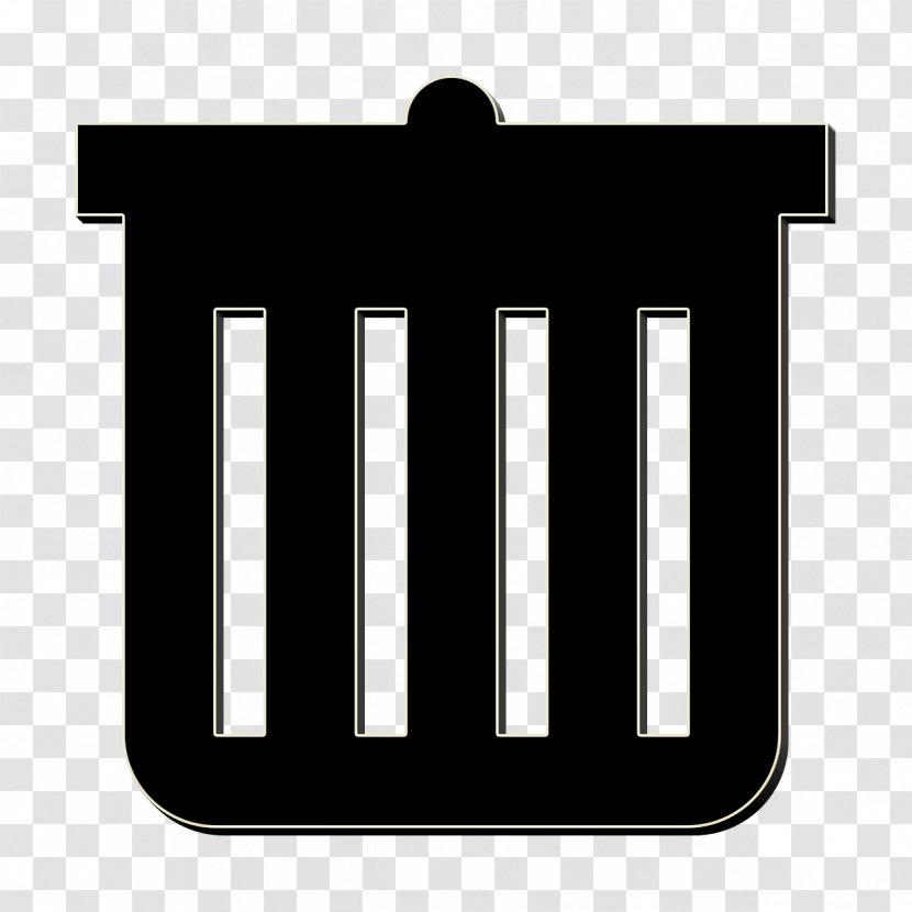 Bin Icon Delete Gabage - Symbol - Rectangle Transparent PNG