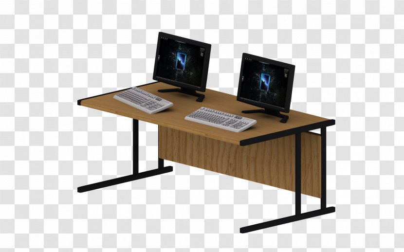 Desk Personal Computer Multimedia Monitors Product Design - Classroom Table Transparent PNG