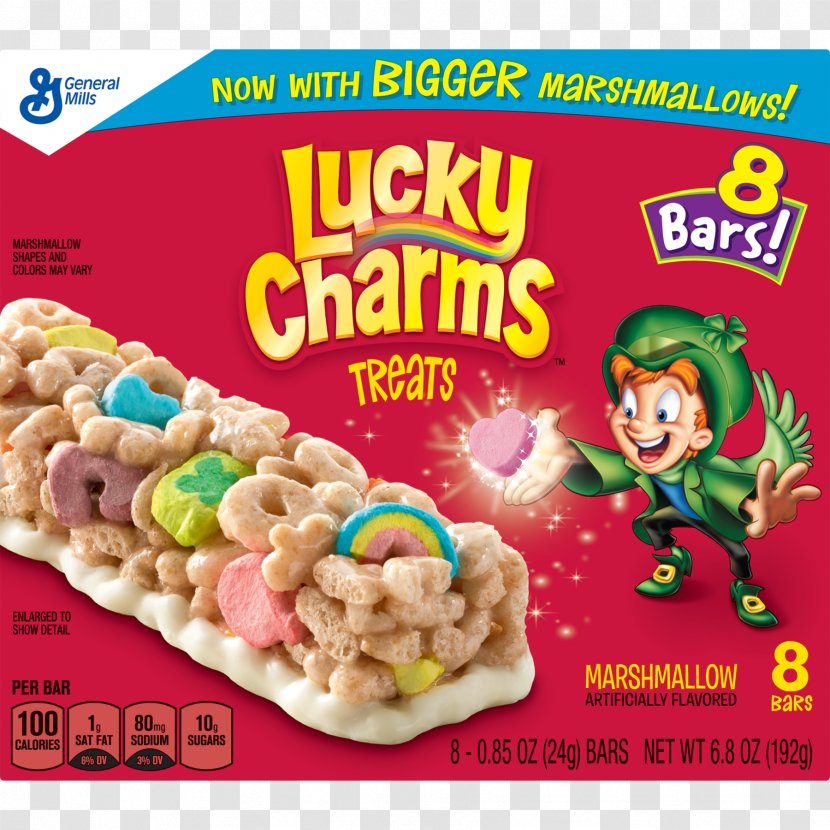 Rice Krispies Treats General Mills Lucky Charm Cereal Breakfast Charms - Chocolate - Bowl Transparent PNG