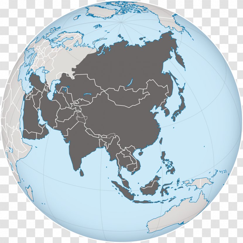 East Asia Europe Oceania Globe World - Continent - Global Transparent PNG