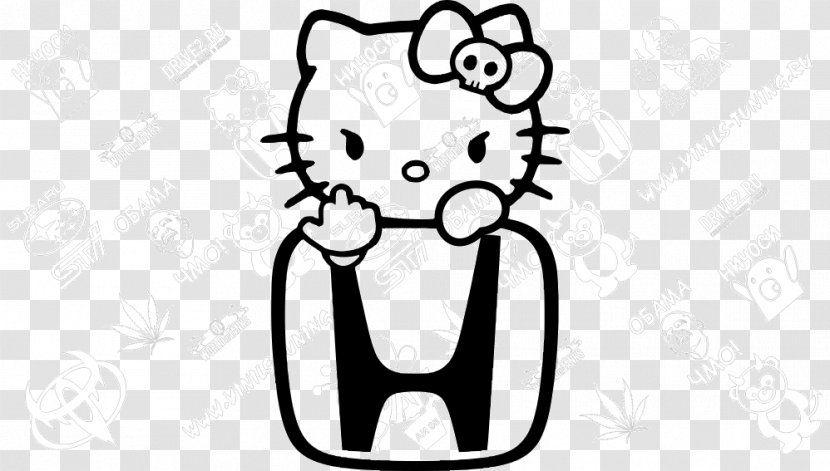 Hello Kitty Decal Sticker Fuck Image - Flower - Honda Transparent PNG