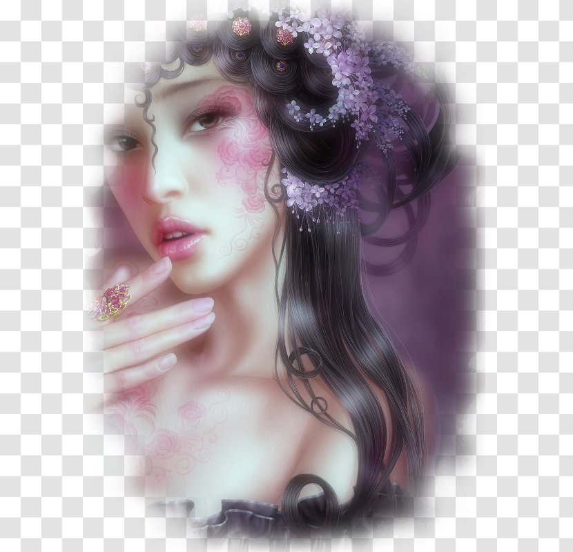 Fantasy Digital Art Woman - Painting Transparent PNG