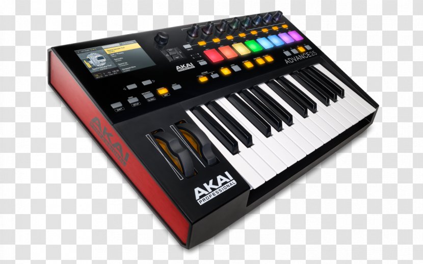 Computer Keyboard Akai MIDI Controllers Musical Instruments Controller - Midi Transparent PNG