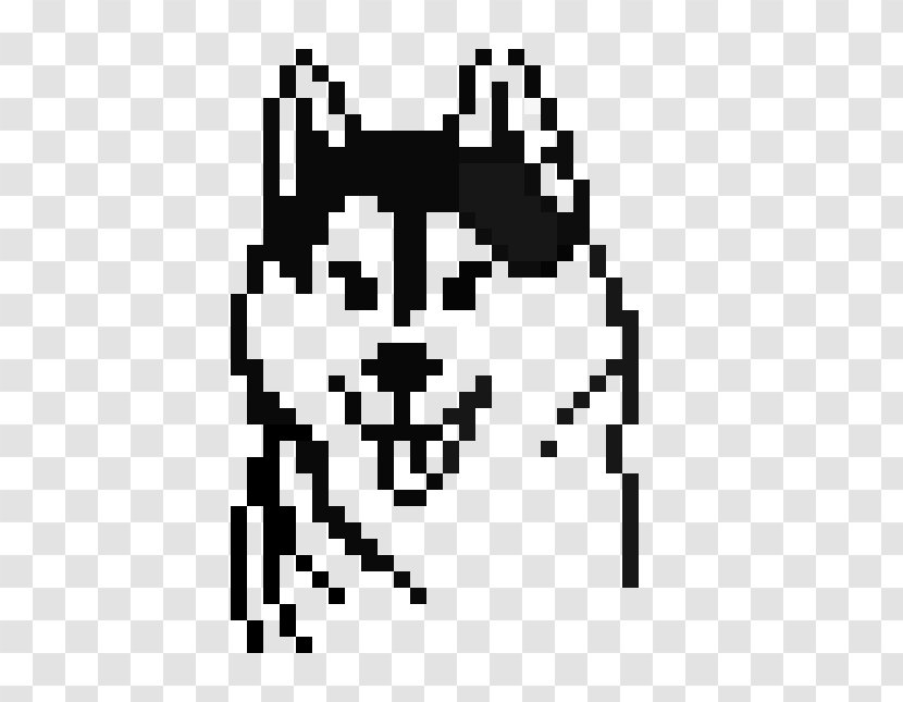 Gray Wolf Pixel Art Siberian Husky Drawing Transparent PNG