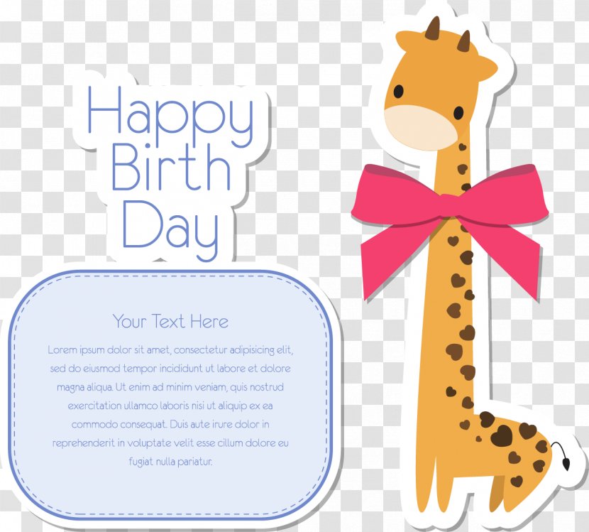 Northern Giraffe Euclidean Vector Animal Clip Art - Text Transparent PNG