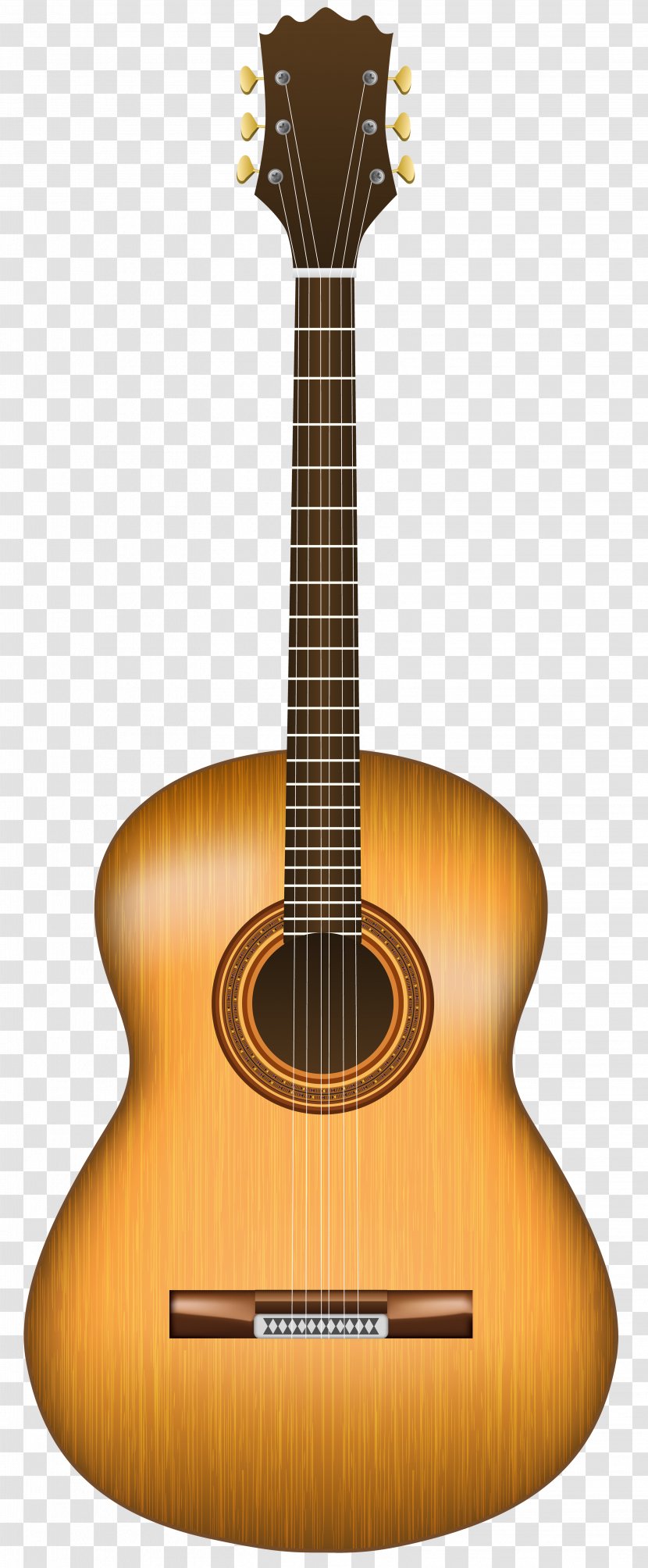 Acoustic Guitar Ukulele - Cartoon - Transparent Clip Art Transparent PNG