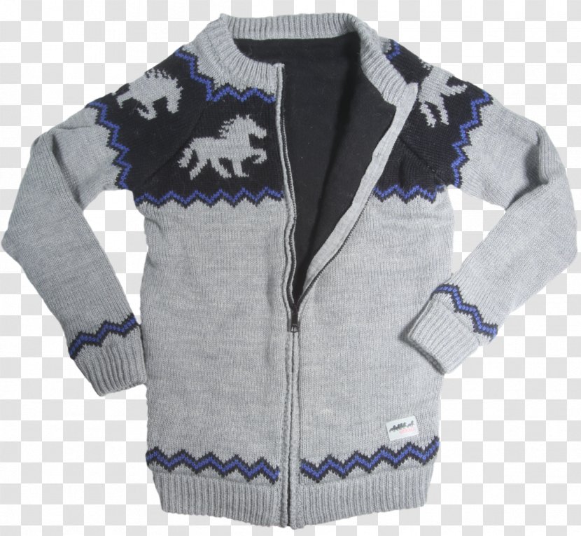 Icelandic Horse Cardigan Karlslund Sweater - Wool - Clothes Transparent PNG
