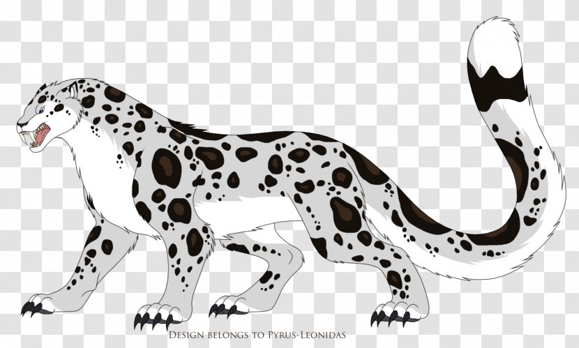 Snow Leopard Felidae Jaguar Dalmatian Dog - Black And White Transparent PNG
