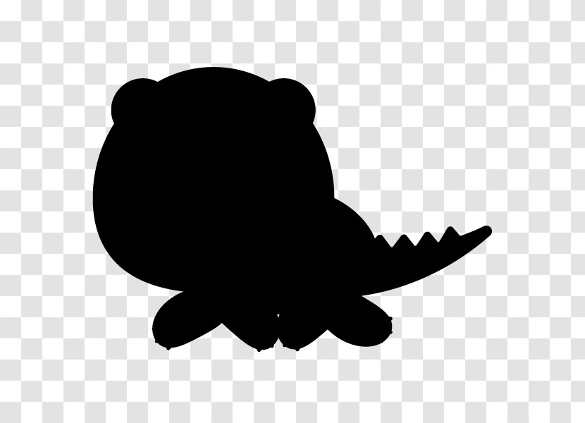 Black Silhouette White Marine Mammal Clip Art - And Transparent PNG