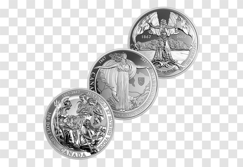Coin 150th Anniversary Of Canada Silver La Confédération Canadienne - Canadian Dollar Transparent PNG