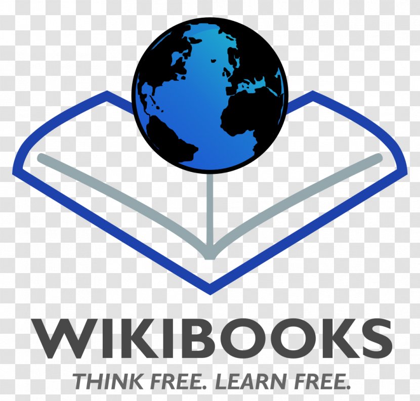 Logo Wikibooks The Wisdom Of Overself Wikimedia Foundation - Text - Book Transparent PNG
