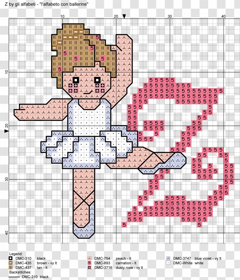 Cross-stitch Cross Stitch Patterns Embroidery Ballet Dancer - Cartoon - Cruz Em Transparent PNG