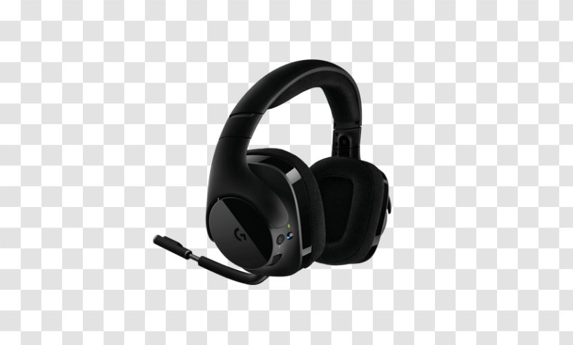Headset 7.1 Surround Sound Logitech G533 Wireless Headphones - Electronic Device Transparent PNG