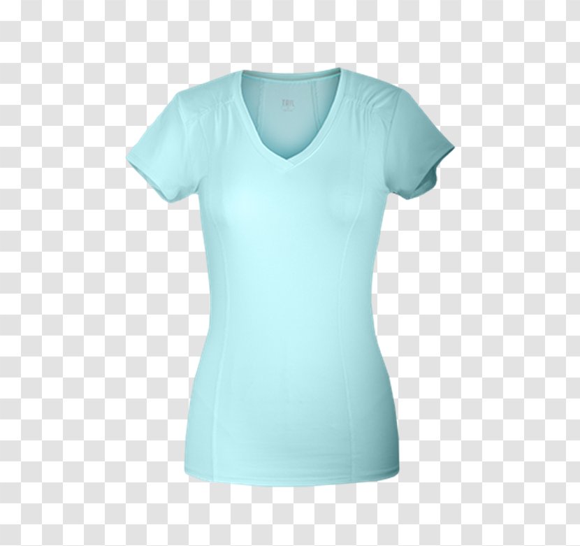 T-shirt Shoulder Sleeve Turquoise Transparent PNG
