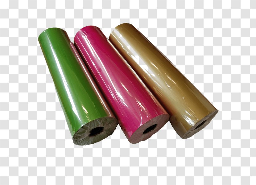 Plastic Magenta Cylinder - Rolled Paper Transparent PNG
