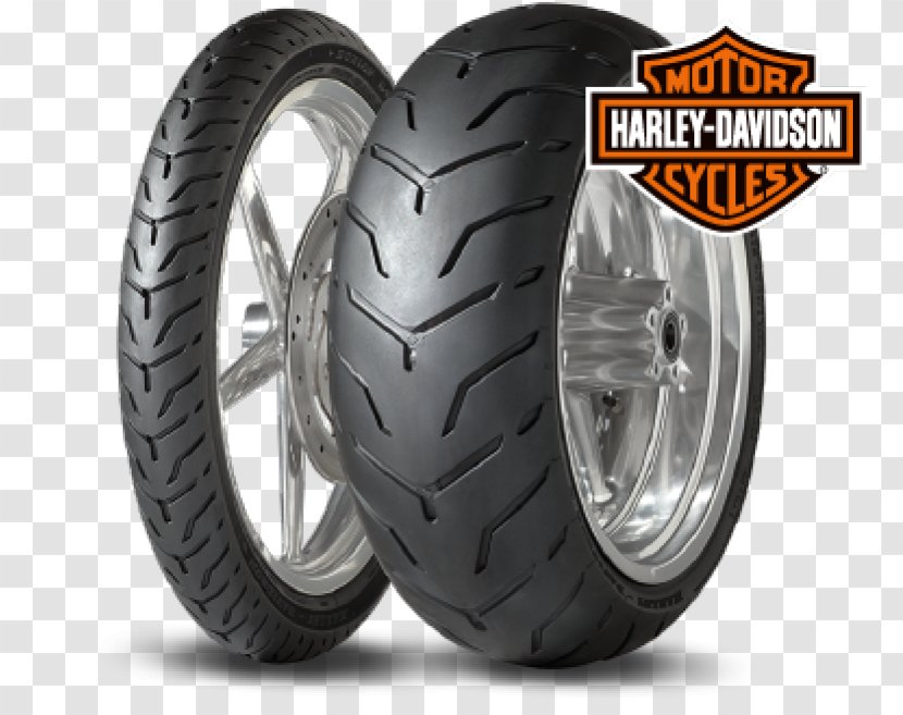 Car Dunlop Tyres Harley-Davidson Motorcycle Tire - Cruiser Transparent PNG