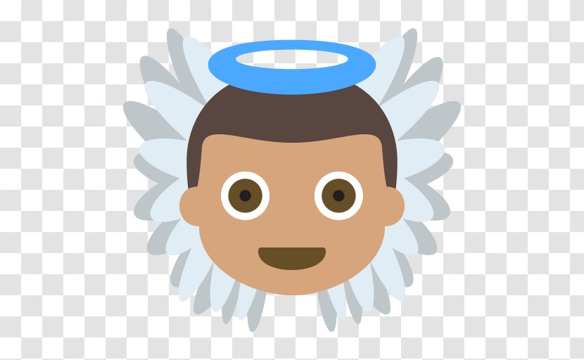 Emoji Angel Human Skin Color Meaning Light - Facial Expression - Baby Transparent PNG