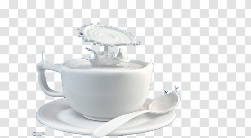Soured Milk Coffee Cup Cow's - Porcelain - Yogurt Transparent PNG