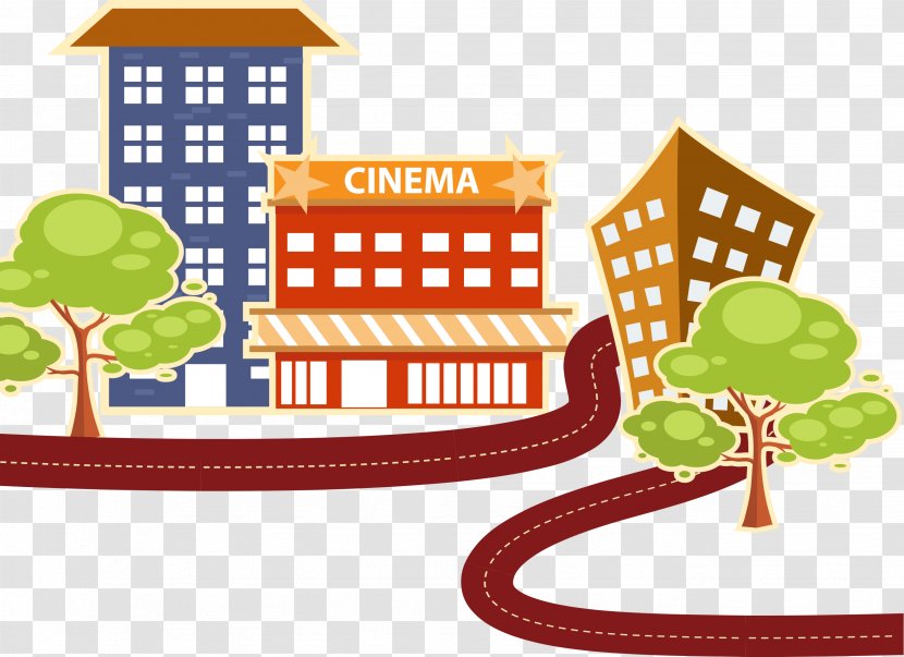 Drawing Building Cartoon Architecture - Brand - City Transparent PNG