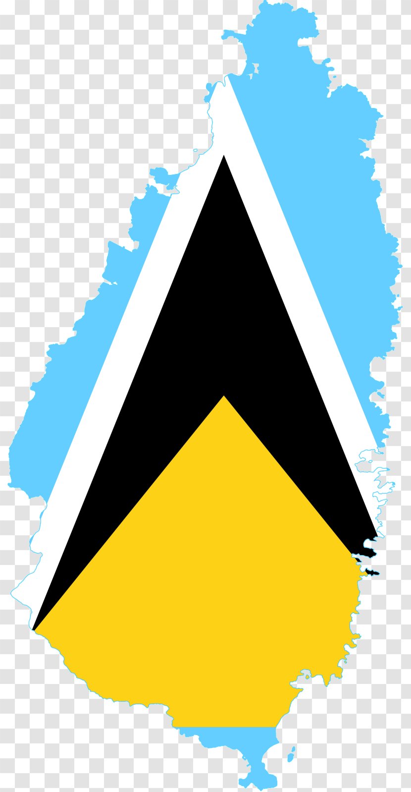 Flag Of Saint Lucia Castries Geography - Flags The World - Graffiti Transparent PNG