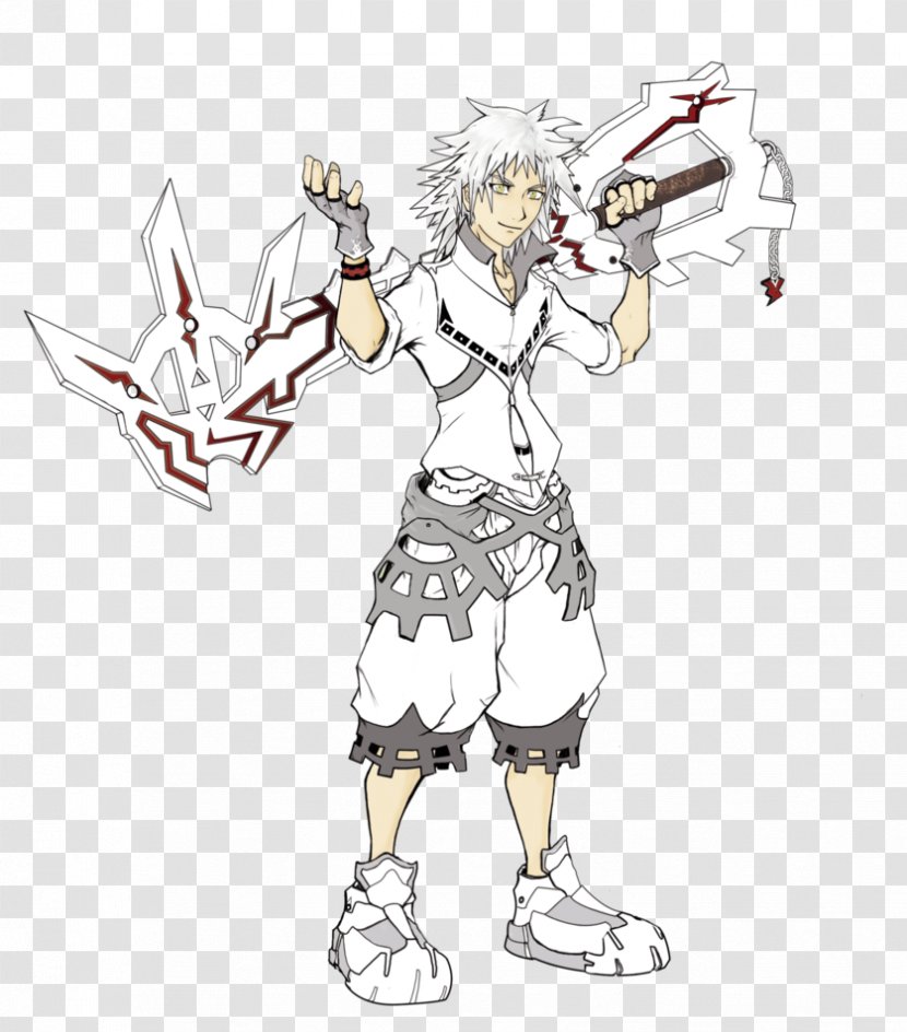 Kingdom Hearts Birth By Sleep Coded III Roxas Coloring Book - Silhouette - Yuffie Transparent PNG