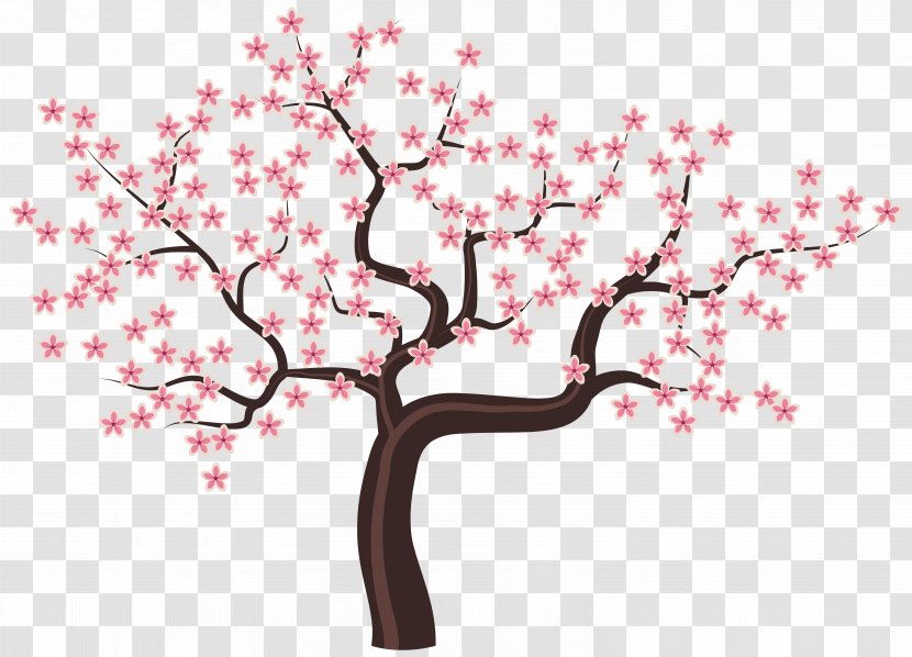 Tree Flower Blossom Clip Art - Heart - With Flowers Clipart Image Transparent PNG