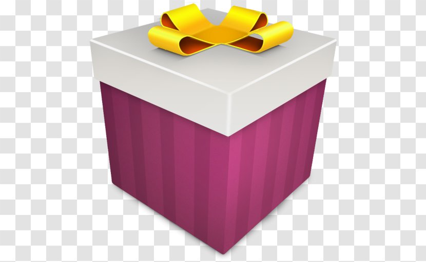 Box Gift Purple Yellow - Christmas Magenta Transparent PNG