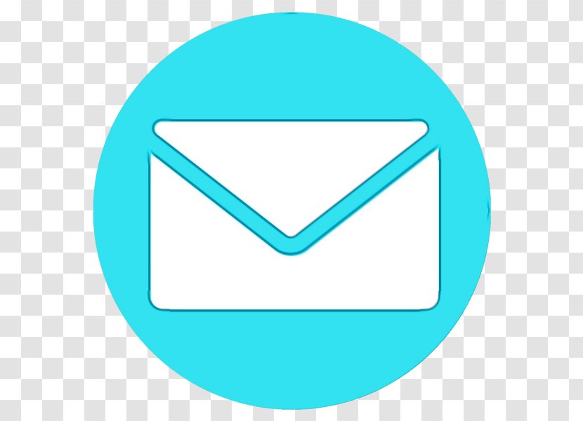 Message Icon - Electric Blue Triangle Transparent PNG