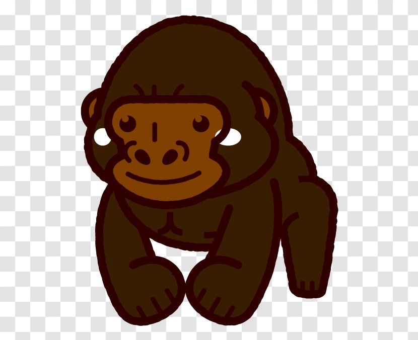 Gorilla Monkey Primate Clip Art - Rhinoceros Transparent PNG