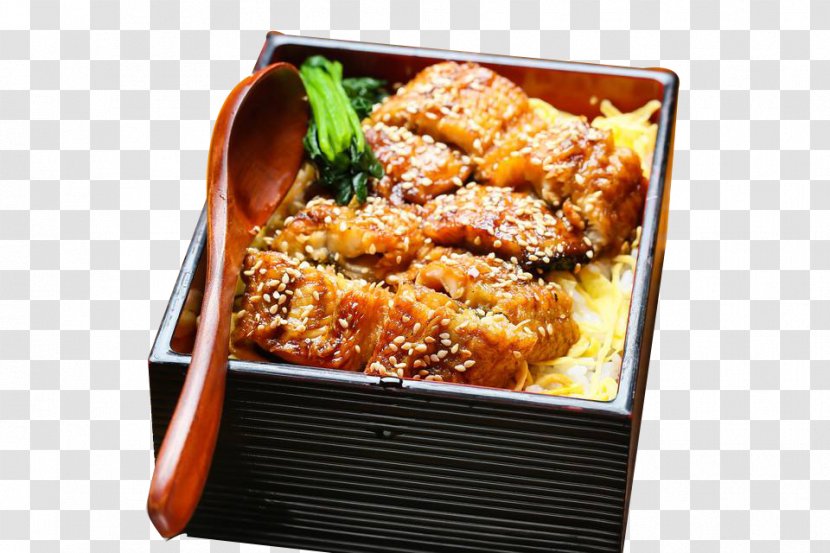 Bento Eel Unagi Japanese Cuisine - Cereal - Rice In The Box Transparent PNG