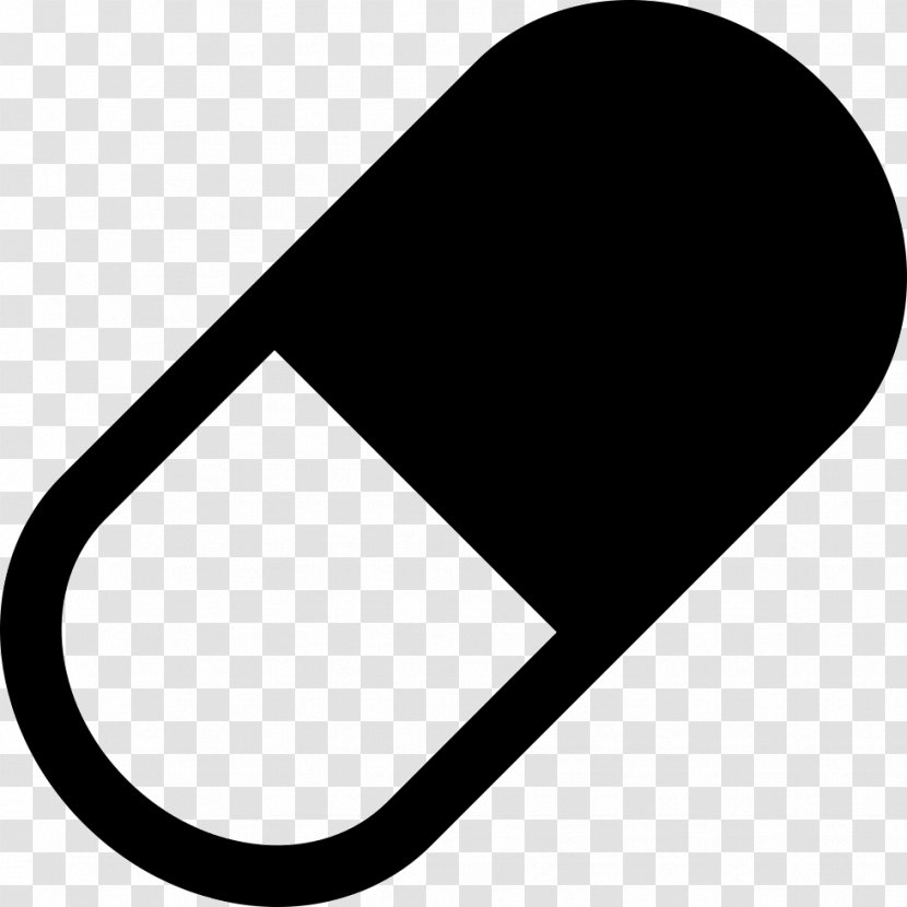 Capsule Pharmaceutical Drug - Black And White - Medicines Transparent PNG