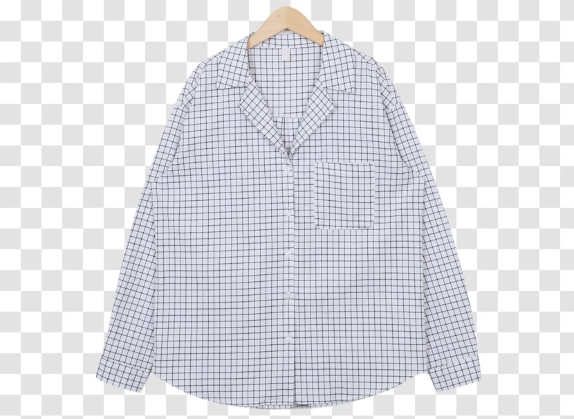Blouse Tartan Collar Button Outerwear - Plaid - Cotton Pajamas Transparent PNG