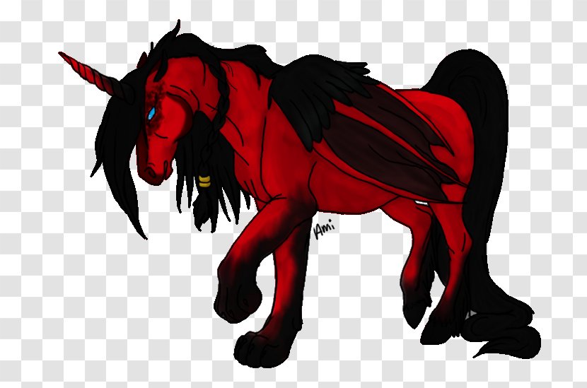 Demon Unicorn Devil Legendary Creature - Horse Harness Transparent PNG