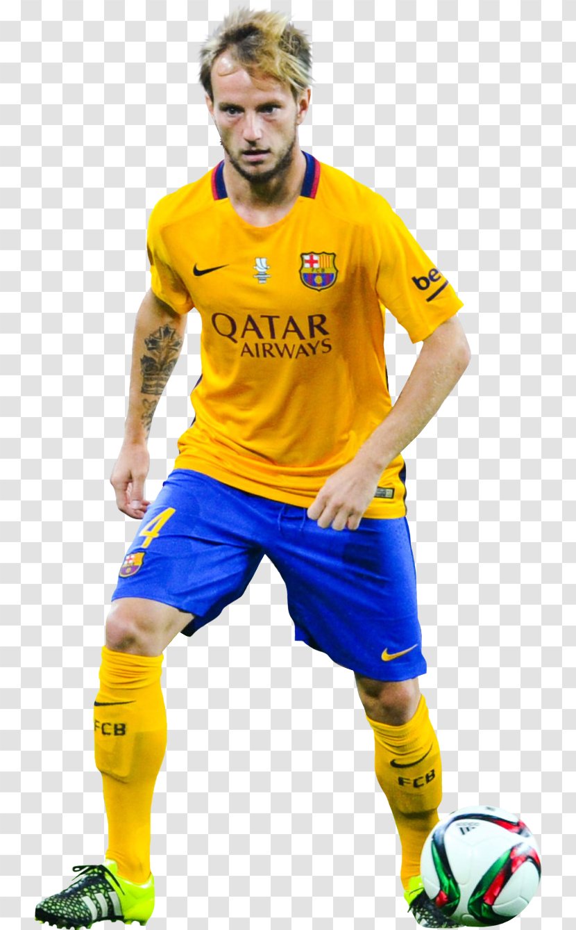 Ivan Rakitić 2015–16 FC Barcelona Season Rendering Football - Yellow - Fc Transparent PNG