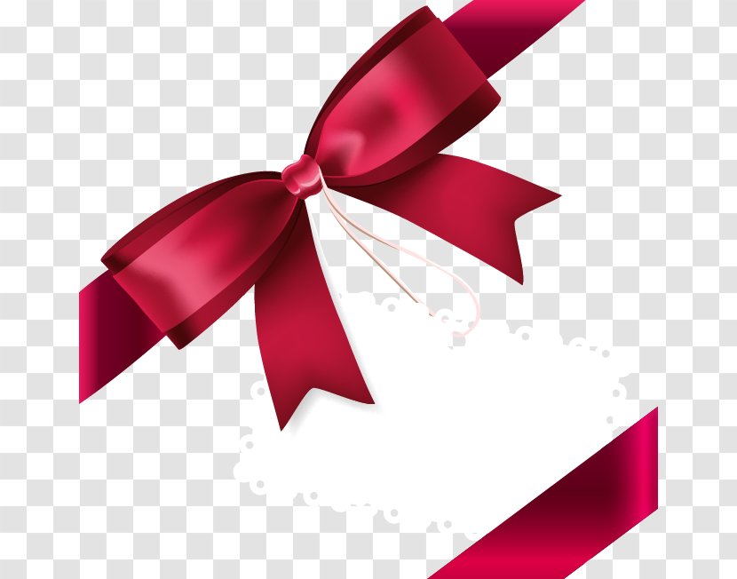 Ribbon Red - Gift - Fine Bow Transparent PNG